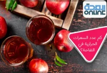 كم عدد السعرات الحرارية في التفاحة